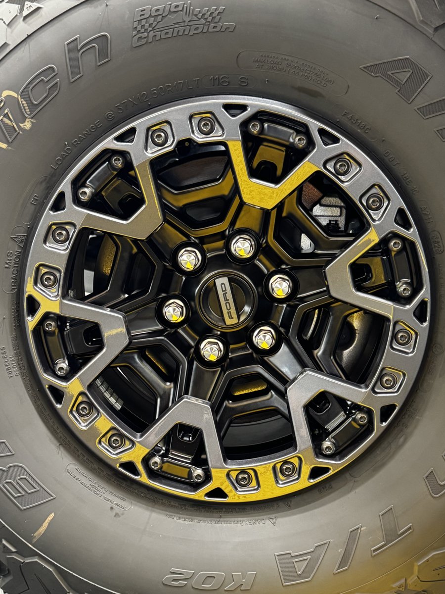 Wheel Coating - Close-up of Raptor wheel with BFGoodrich tire